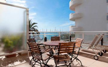 Terrasse chambres hotel point de vue paseo maritimo mallorca